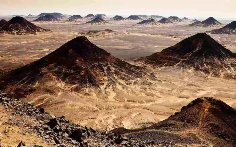 The Black Desert in Egypt