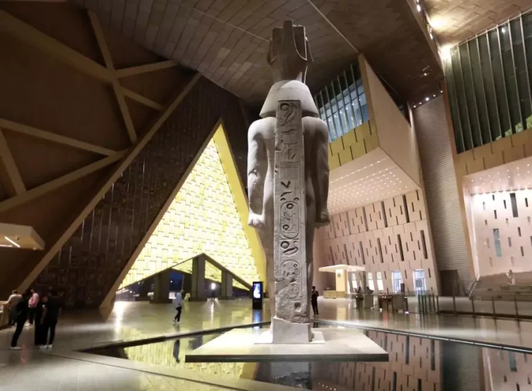 Giza Pyramids and Grand Egyptian Museum from Alexandria Port