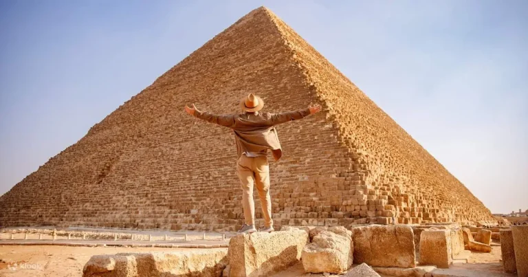 Giza Pyramids and Grand Egyptian Museum from Alexandria Port